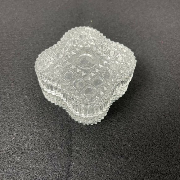 Fun Shaped Pressed Glass Trinket Box - Picture 2 of 4